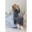 Sweatshirt-Set mit langer Seite, Graphit