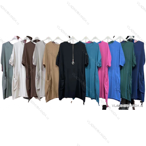 Damen Warmes Langarmkleid (L / XL ONE SIZE) ITALIAN FASHION IM421MIA