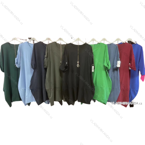 Damen Warmes Langarmkleid (L / XL ONE SIZE) ITALIAN FASHION IM421MIA
