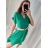 Damen Sommerkleid mit Gürtel Kurzarm (S/M/L ONE SIZE) ITALIAN FASHION IMWA222882