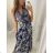 Eiskaltes ärmelloses langes Sommerkleid für Damen (S/M/L ONE SIZE) ITALIAN FASHION IMM22974