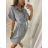 Kleid Oversize Kurzarm Damen (4XL/5XL ONE SIZE) ITALSKÁ MÓDA IM422026
