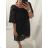 Kurzärmliges Sommerkleid aus Baumwolle für Damen (Einheitsgröße S/M) ITALIAN FASHION IM722253