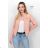 Šaty letní elegantní bez rukávu dámské (S/M ONE SIZE) ITALSKÁ MÓDA IMPHD228094