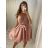 Kleiderträger aus Satin für Damen (S / M ONE SIZE) ITALIAN FASHION IMM22697 S/M béžová