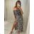 Elegantes Langarmkleid für Damen (S / M / L EINE GRÖSSE) ITALIENISCHE MODE IMWA21002