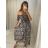 Elegantes Langarmkleid für Damen (S / M / L EINE GRÖSSE) ITALIENISCHE MODE IMWA21002
