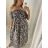 Elegantes Langarmkleid für Damen (S / M / L EINE GRÖSSE) ITALIENISCHE MODE IMWA21002