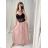 Langer Faltenrock für Damen (Einheitsgröße S/M/L) ITALIAN FASHION IM422891