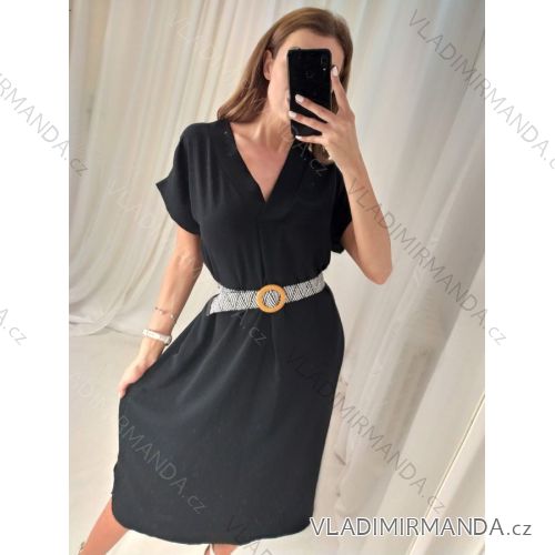 Šaty letní na ramínka dámské (S/M ONE SIZE) ITALSKÁ MÓDA IMPLM22CLARA