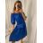 Carmen Sommerkleid mit Damenhandtasche (S / M ONE SIZE) ITALIAN FASHION IM322206