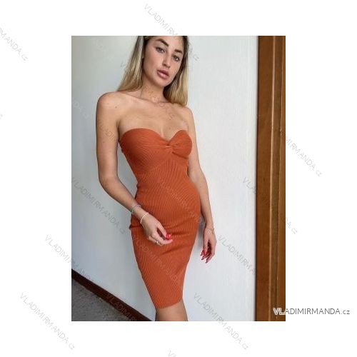 Šaty letní na ramínka dámské (S/M ONE SIZE) ITALSKÁ MÓDA IMPBB22B21841