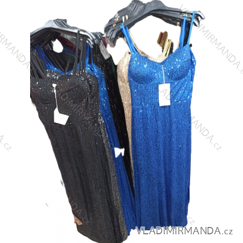 Elegantes Damen-Partykleid mit langen Ärmeln (S/M ONE SIZE) ITALIAN FASHION IM322282