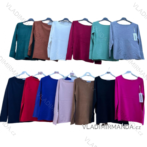 Strickpullover dünner Rollkragen Langarm Damen (L / XL ONE SIZE) ITALIAN FASHION IMD211110