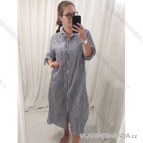 Kleid / Tunika verlängert Frauen (UNI XS-M) ITALIENISCHE MODE IM120042