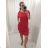 Kurzarmkleid für Damen (Uni L / XL) ITALIAN FASHION IM320003