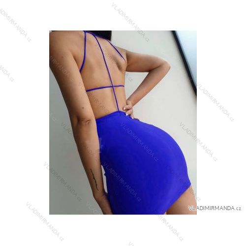 Šaty letní na ramínka dámské (S/M ONE SIZE) ITALSKÁ MÓDA IMPBB22B21841