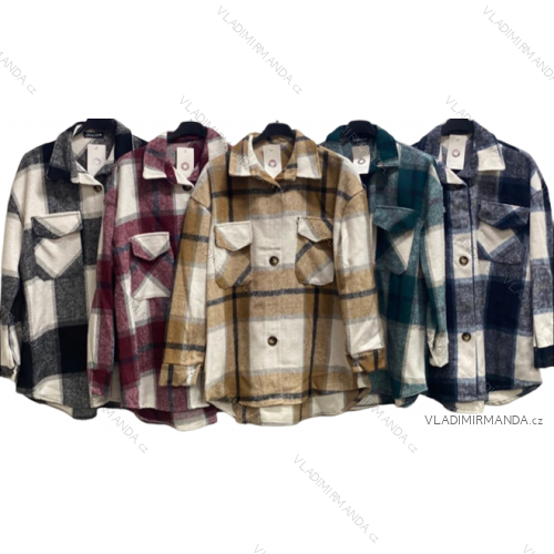 Damen langer Fleecemantel (M / L ONE SIZE) ITALIAN FASHION IMD211105
