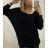 Damen-Langarmpullover (uni s / m) ITALIAN FASHION TM922STAR braun M / L