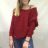 Damen-Langarmpullover (uni s / m) ITALIAN FASHION TM922STAR braun M / L