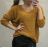 Damen-Langarmpullover (uni s / m) ITALIAN FASHION TM922STAR braun M / L