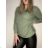 Damen-Langarmpullover (uni s / m) ITALIAN FASHION TM922STAR braun M / L