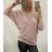 Damen-Langarmpullover (uni s / m) ITALIAN FASHION TM922STAR braun M / L