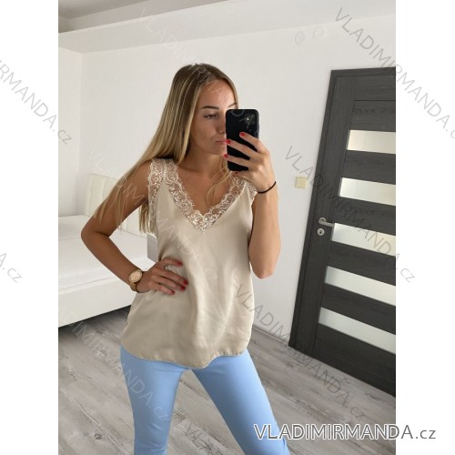 Kleid mit 3/4 Ärmeltasche für Damen (uni sl) ITALIAN Fashion IM3181746 béžová S / M eine Größe