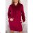 Graues Samtkleid mit Kapuze