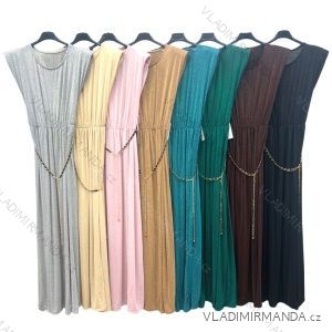 Langes, ärmelloses Sommerkleid für Frauen (Einheitsgröße S/M) ITALIAN FASHION IMPLM22OMBRE