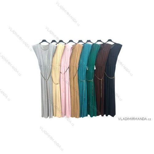 Langes, ärmelloses Sommerkleid für Frauen (Einheitsgröße S/M) ITALIAN FASHION IMPLM22OMBRE