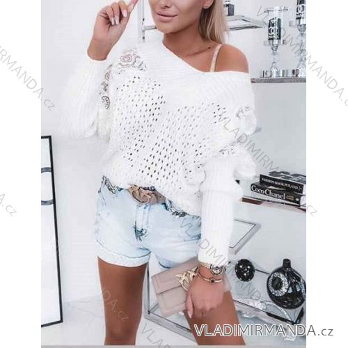 Damen-Langarmpullover (S / M ONE SIZE) ITALIAN FASHION IMWD22361