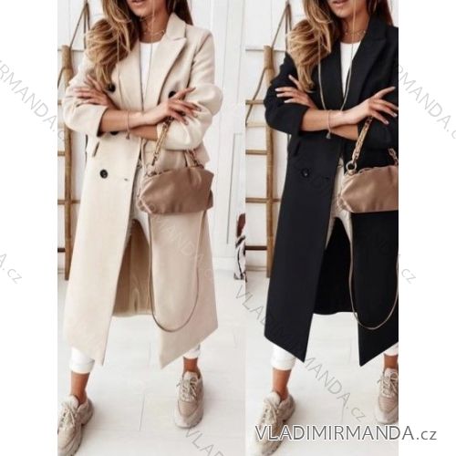 Langer, flauschiger Langarmmantel für Damen (S/M ONE SIZE) ITALIAN FASHION IMWB22251