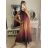 Langes, ärmelloses Sommerkleid für Frauen (Einheitsgröße S/M) ITALIAN FASHION IMPLM222294