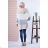 Baumwolljacke für Damen mit Kapuze (UNI SM) ITALIAN FASHION IMD20811