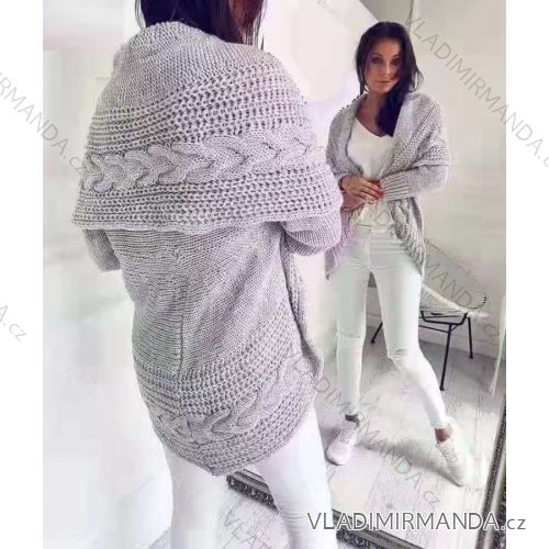 Strickjacke gestrickte Langarmfrauen (UNI S / M) ITALIAN FASHION IMD20425