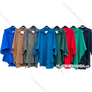 Damenhemd mit verlängerten Ärmeln in Übergröße (3XL/4XL ONE SIZE) ITALIAN FASHION IMD22718