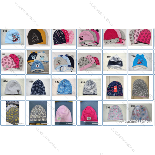 Kinder-Baumwollmütze 4-9 Jahre Katalog Polnische Produktion PV422 Herbst