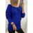 Damen-Langarmpullover (uni s / m) ITALIAN FASHION TM922STAR braun M / L