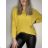 Damen-Langarmpullover (uni s / m) ITALIAN FASHION TM922STAR braun M / L