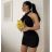 Šaty letní na ramínka dámské (S/M ONE SIZE) ITALSKÁ MÓDA IMPBB22B21841 schwarz S/M