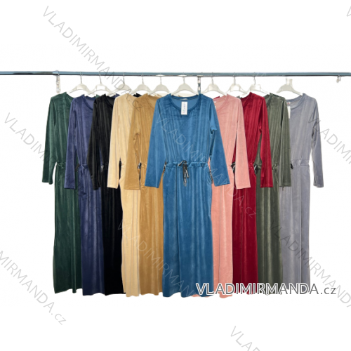 Damen Warmes Langarmkleid (L / XL ONE SIZE) ITALIAN FASHION IM421MIA