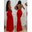 Elegantes langes Damenkleid mit Trägern (S/M ONE SIZE) ITALIAN FASHION IMM22LS9714