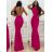 Elegantes langes Damenkleid mit Trägern (S/M ONE SIZE) ITALIAN FASHION IMM22LS9714