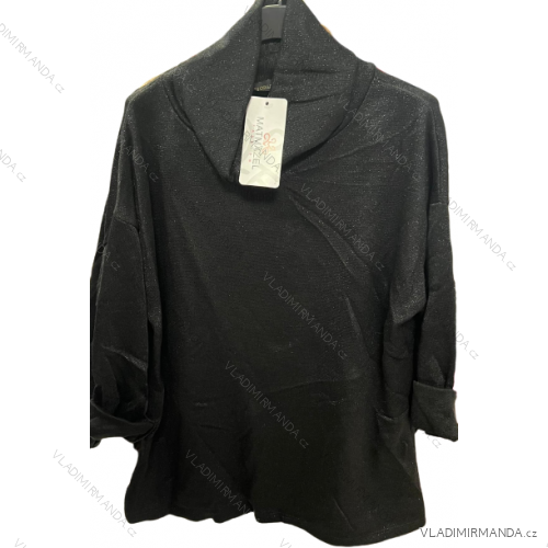 Warme Tunika mit Oversize-Rollkragen und langen Ärmeln für Damen (S/M ONE SIZE) ITALIAN FASHION IMM22UN6785