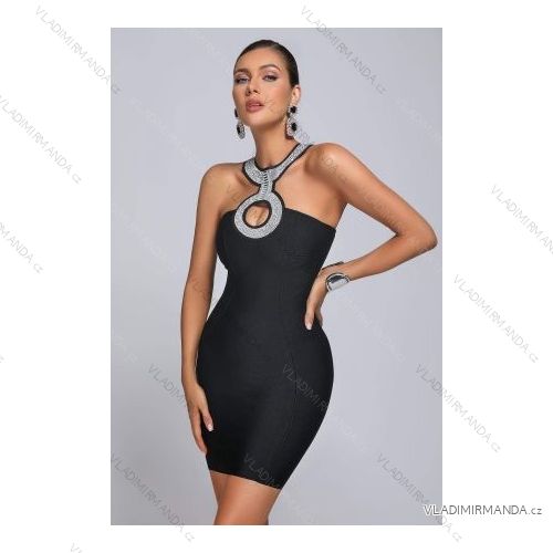 Šaty letní na ramínka dámské (S/M ONE SIZE) ITALSKÁ MÓDA IMPBB22B21841