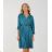 Elegantes Damenkleid aus Satin mit Gürtel und langen Ärmeln (S/M.EINHEITSGRÖSSE) ITALIAN FASHION IMM22UN7102
