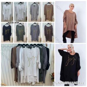 Tunika verlängert oversize langarm damenfreude (S/M ONE SIZE) ITALIAN FASHION IMPLI2234765-34738