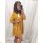 Šaty oversize elegantní 3/4 rukáv dámské (L/XL ONE SIZE) ITALSKÁ MÓDA IMD21560