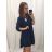 Šaty oversize elegantní 3/4 rukáv dámské (L/XL ONE SIZE) ITALSKÁ MÓDA IMD21560